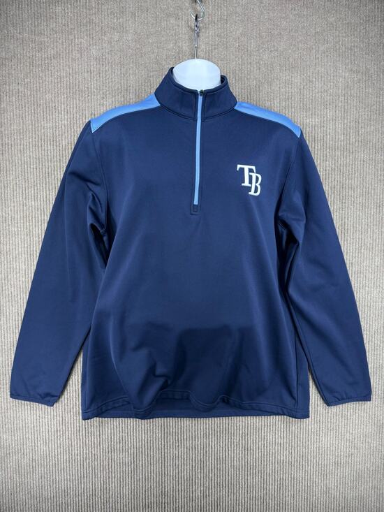 Genuine Merchandise Other - Genuine Merchandise Tampa Bay Rays MLB Fleece 1/4 Zip Mens XL